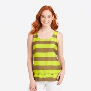 BCBGeneration Unique sleeveless striped tank top. Size XS (runs big) NWT!
